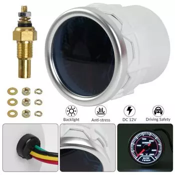 2 52 мм датчик температуры воды 100-280 измеритель температуры воды светодиодная подсветка с датчиком 1/8 NPT для автомобиля лодки морского грузовика универсальный серый