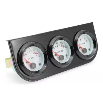 2 52 мм датчик температуры воды, датчик давления масла, напряжение, вольт, комплект из трех датчиков 3 в 1 с датчиком давления масла 1/8NPT, универсальный, 8 В, 16 В