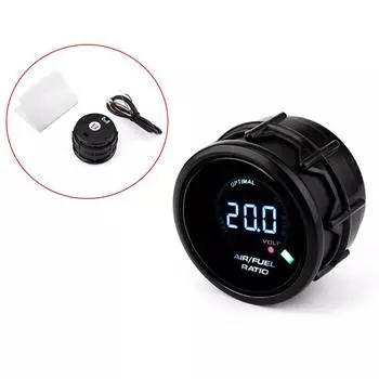 2 52MM 20 LED Digital Car Air/Fuel Ratio Monitor Meter Pointer Gauge Universal