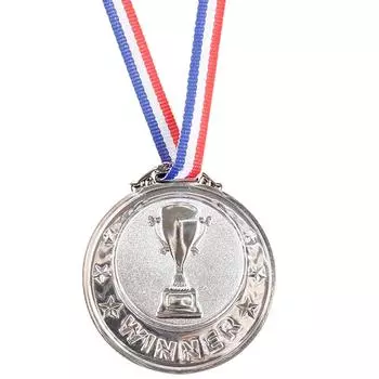 2,55 дюйма Медаль Золотая Пластиковая Медаль Победителя для Соревнований Вечеринка для Детей Взрослых H Gold