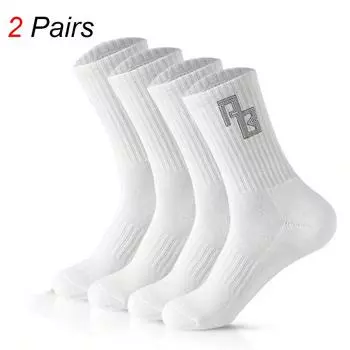 2/5/10 Pairs Men Knitted Anti Odor Round Neck Socks Sports Sweat Absorbing Breathable Soft Comfortable Business Casual Socks One Size
