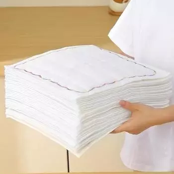 2/5/10 шт. Полотенце из древесного волокна с цветной вышивкой по краям, тряпка для мытья посуды, кухонная тряпка для мытья посуды, инструмент для чистки 2pcs