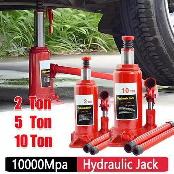 2/5/10 тонн сварной гидравлический автомобильный бутылочный домкрат Гидравлический бутылочный домкрат Pad Автомобильный подъемник Стенд для ремонта автомобиля Пикап RV