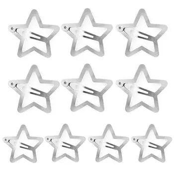 2/5/20 шт., заколки для волос в форме звезды в металлическом стиле, популярные заколки для волос со звездами для девочек, заколки в стиле Y2k, милые заколки для волос со звездами для подростков B