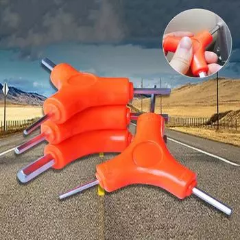 2,5/3/4/5/6/8 мм 3-сторонний шестигранный ключ, гаечный ключ, велосипедный инструмент для ремонта велосипеда 3-4-5mm