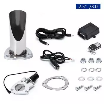 2,5 3 электрическая выхлопная система из нержавеющей стали, вырез для выхлопных газов, клапан с дистанционным управлением, вырез для выхлопной трубы