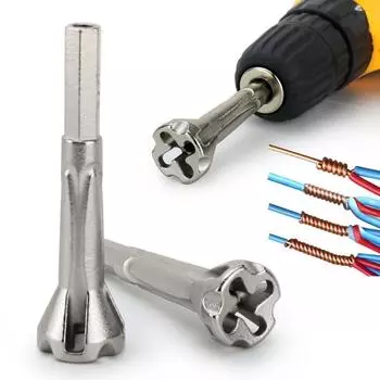 2,5-4/4-6 квадратный универсальный инструмент для скручивания проводов, электрический кабель, быстрый разъем, автоматический поворот, 5 инструментов для зачистки проводов, Twister 2.5-4