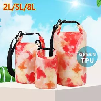 2/5/8 л водонепроницаемый сухой мешок для каякинга на открытом воздухе дрейфующие сумки для хранения с пряжкой мешок 2L-S жёлтый/красный