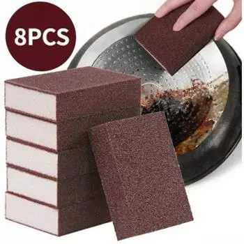 2/5/8 шт. кухонная губка для удаления ржавчины карборундовый ластик щетка для очистки удаления накипи чистящая губка для кухонной плиты кастрюли кухонные инструменты 2 PC