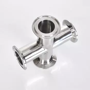 2,5-дюймовая труба OD 57 63 мм нержавеющая сталь SS304 4-ходовой крестообразный санитарный фитинг Tri Clamp Ferrule OD 77 мм Homebrew NO