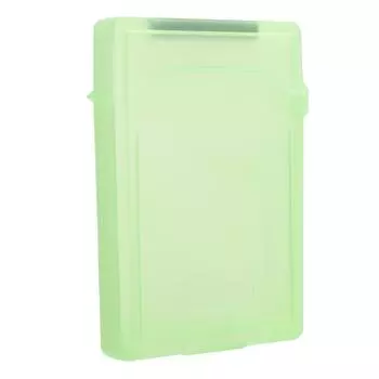 2.5-дюймовый бокс для хранения жесткого диска, материал ABS, пыле- и антистатический защитный кейс для HDD/SSD(зеленый ) зелёный