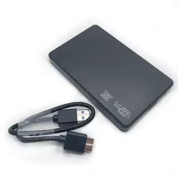 2,5-дюймовый корпус жесткого диска SATA-USB3.0, корпус жесткого диска, чехол для мобильного жесткого диска для внешнего накопителя SSD, коробка для жесткого диска с кабелем USB3.0/2.0, ABS