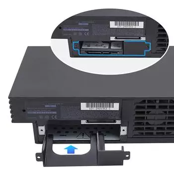 2.5-дюймовый кронштейн для жесткого диска, сетевой адаптер, 3D-печатная подставка-держатель для игровой консоли PS2 Fat чёрный