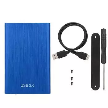 2,5-дюймовый SATA USB 3.0 ноутбук 7-9,5 мм жесткий диск SSD корпус внешний чехол для ноутбука диск(синий) (Нет красный