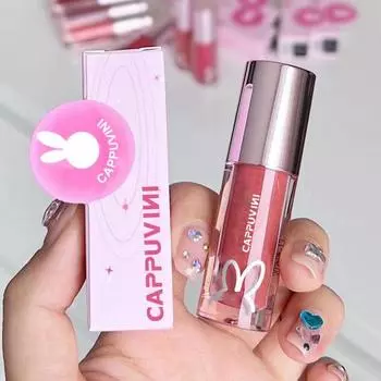 2,5 г глазурь для губ, гладкий подарок на день рождения, портативное безопасное зеркало, водная жидкая помада для девочек H