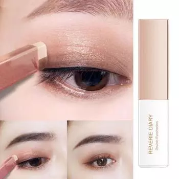 2,5 г Градиентные тени для век Отличная насыщенность Осветляющие Не слеживающиеся Практичные Двухцветные для Девочек D