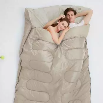 2,5 кг двухместный теплый спальный мешок для кемпинга на открытом воздухе, походов, спальный мешок для 2 человек, теплый переносной спальный мешок