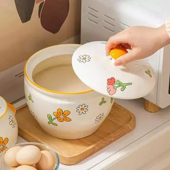 2,5 л очень большая банка для жира керамическая термостойкая банка для перца и риса с крышкой банка для солений и приправ