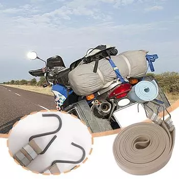 2,5 м/4 м эластичные шнуры с крючками для мотоцикла, велосипеда, багажа, латексный фиксированный ремешок, прочные эластичные мотоаксессуары 2.5m