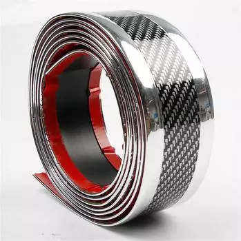 2,5 м*5 см Серебристый Защитник порога двери/бампера/порога багажника/крыла/боковой юбки