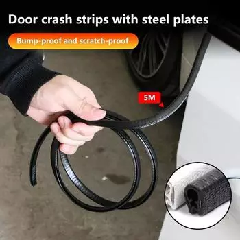 2/5 м Уплотнитель для автомобильной двери Защитная кромка Защитная полоска для двери Универсальная автомобильная уплотнительная полоска для дверей багажника капота