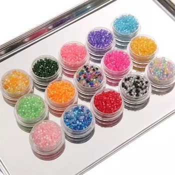 2,5 мм 10 г/пакет отечественные высококачественные стеклянные рисовые бусины DIY браслет ожерелье серьги ремесленные ювелирные изделия аксессуары 2.5mm 10g/bag