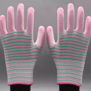 2/5 пар рабочих перчаток с полиуретановым покрытием ладони с покрытием пальцев ПК противоскользящие для защиты пальцев рабочие перчатки перчатки для защиты труда