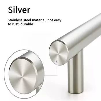 2/5 шт. 5-дюймовые ручки из нержавеющей стали, фурнитура для шкафов, простая установка, подходит для шкафов, ящиков, гардеробов