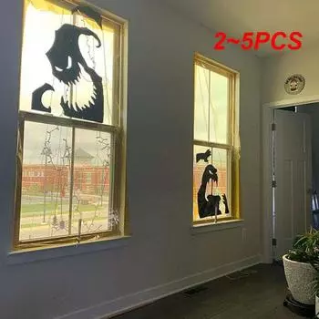 2~5 шт. Автомобильная наклейка с изображением мультяшной ведьмы, силуэта, креативного тела, окна, декоративные автомобили, мото, внешние аксессуары, виниловая наклейка