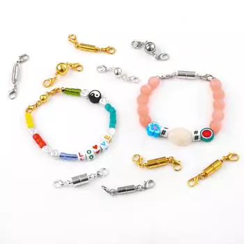 2/5 шт., аксессуары, магнитные застежки-лобстеры для ожерелья, браслета, крючки-шарики-лобстеры 12x6mm 2pcs золотой