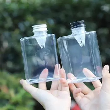 2/5 шт. Бутылки и банки для хранения, бутылки для цветочного чая, пластиковые бутылки для молочного чая, бутылки для цветочного сока с фильтром, бутылки для холодного заваривания чая 2Pcs чёрный