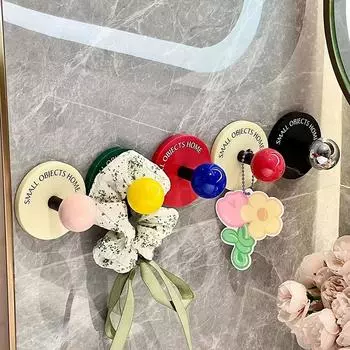 2/5 шт. Допаминовые липкие крючки для подвешивания в прихожую, не отслеживающие подвесные вешалки, настенные, без отверстий для установки, разноцветные