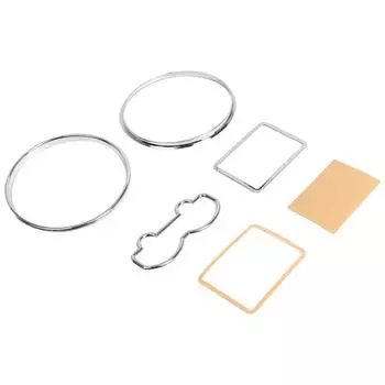 2/5 шт. хромированная рамка спидометра на приборной панели, серебристая накладка на приборную панель для VW Passat 3B B5 1997-2001 Golf 1997-2003