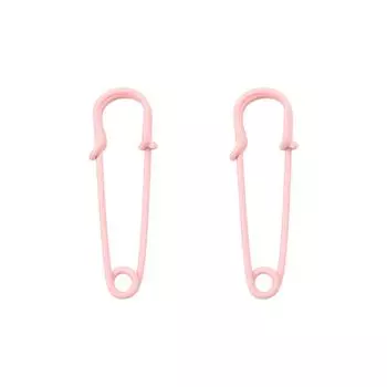 2/5 шт. Красочная брошь с 3 отверстиями и булавками для рукоделия, украшения, фиксатор для одежды, расходные материалы, аксессуары 13x40mm 2pcs розовый