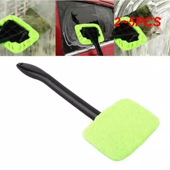 2~5 шт. очиститель лобового стекла многоцелевой микрофибровый салфетка автомобильные принадлежности зеленый лобовое стекло легкий очиститель инструмент протирать