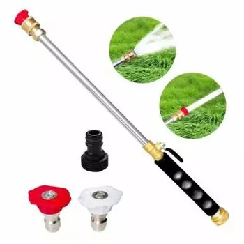 2/5 шт. струйная насадка для мойки с 2/5 различными насадками для садового шланга, мойка высокого давления, распылитель для полива сада, инструменты для мойки автомобилей 2pcs чёрный