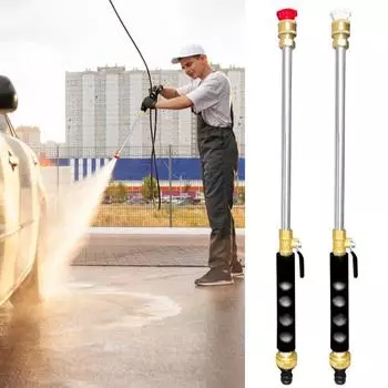 2/5 шт. струйная насадка для мойки с 45327 различными садовыми насадками 2pcs чёрный