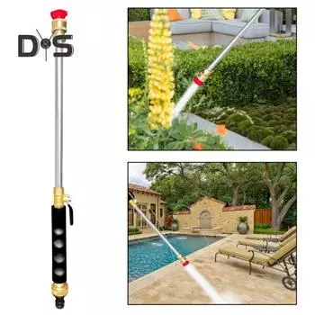 2/5 шт. струйная насадка для мойки с 2/5 различными насадками для садового шланга, мойка высокого давления, распылитель для полива сада, инструменты для мойки автомобилей 2pcs чёрный