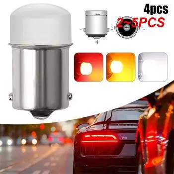 2~5 шт. светодиодных ламп 1157 высокой яркости для автомобиля BAY15D 1156 P21W Ba15S SMD, универсальная автомобильная лампа заднего хода, стоп-сигнал, белый DRL12V