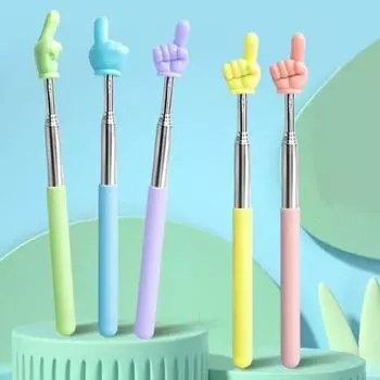 2/5 шт. телескопическая палочка для чтения с пальца выдвижная указка для белой доски с дизайном пальца обучающий аксессуар 2pcs