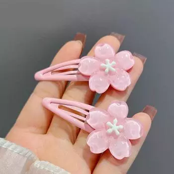 2/5 шт. Заколки для волос в виде цветов для девочек, милые заколки для волос, женские заколки, головные уборы, детская корейская мода, боковая заколка для волос, аксессуары для волос