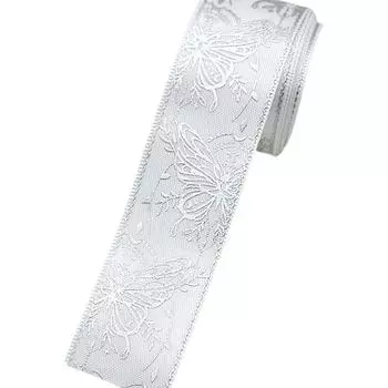 2,5 см*1 м/рулон Градиент Лолита Одежда Несколько цветов Головной убор Шляпа Упаковка Ленты Брошь Значок 9 цветов 1M белый