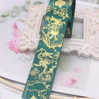 2,5 см*4,5 м/рулон упаковка брошь значок мультфильм кролик Лолита одежда несколько цветов коробка упаковка ленты головной убор шляпа 10 цветов