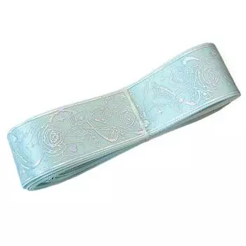 2,5 см*4,5 м/рулон декоративная упаковка лазерный узор брошь значок узор горячего тиснения подарочная коробка 14 цветов светло-зеленый