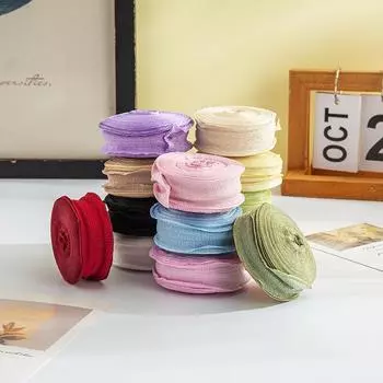 2,5 см гофрированная лента в виде листа лотоса для упаковки цветов для торта своими руками и декоративных аксессуаров