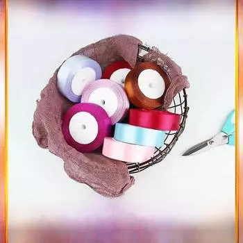 2,5 см полиэстеровая лента для подарков и выпечки бант аксессуары