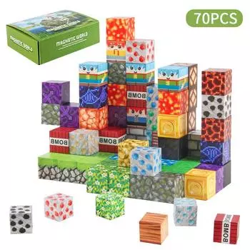 2.5Cm My Magnetic Building Block World, Dinosaur Rubik S Cube Magnetic Block Diy Build Block Set Toy factory support label