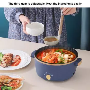 2.5L 800W Электрический Hot Pot Двухслойный Портативный Кухонный Электрический Плита Многофункциональный Регулируемый Предотвращает Прилипание Для Кухни us