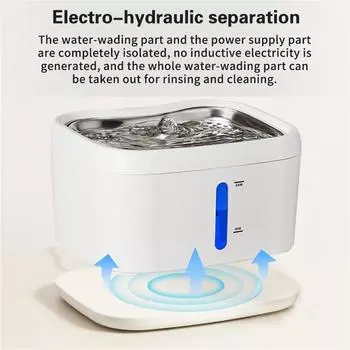 2.5L APP Controller 5V USB Automatic Cat Dog Water Quite Fountain Dog Water Dispenser Transparent Filter Smart Pet Drinking Bowl