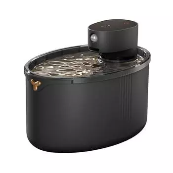 2.5L беспроводной фонтан для кошек с питанием от батареек, автоматический беспроводной фонтан для кошек и собак белый